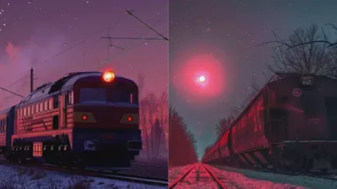 神秘红光
