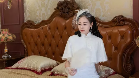 扎染纱丽