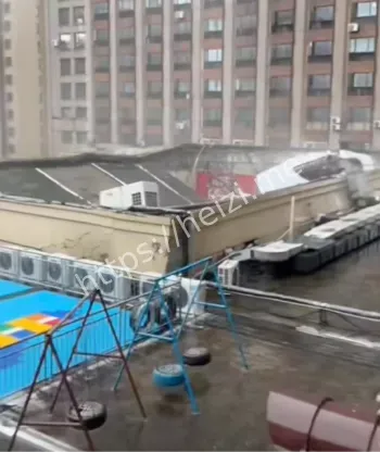 大雨浇倒